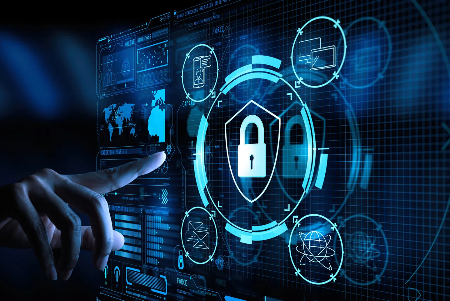 Biểu tượng bảo mật và an toàn dữ liệu tại wi88, thể hiện cam kết bảo vệ thông tin người dùng và giao dịch tài chính một cách tuyệt đối, mang lại sự yên tâm cho người chơi cá cược trực tuyến.